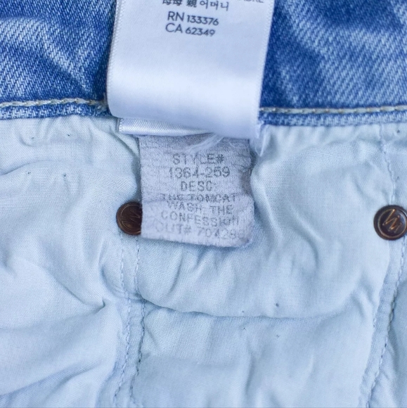 Mother Superior 29 Tomcat Straight Leg Jean High Rise The Confession Distressed - Picture 13 of 13